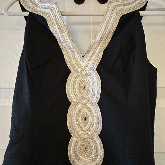 Lilly Pulitzer Valli Shift Dress.  New with tags.  Size 6 in black. - Picture 2 of 6